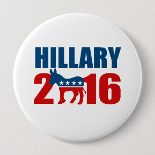 Chapa Redonda De 10 Cm HILLARY CLINTON DEMÓCRATA 2016.png