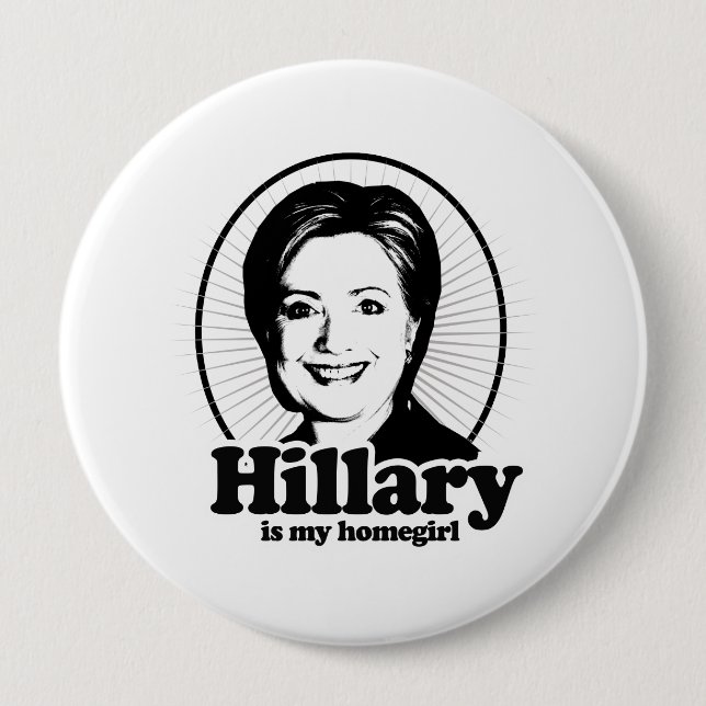 CHAPA REDONDA DE 10 CM HILLARY ES MI HOMEGIRL - .PNG (Anverso)