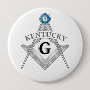 Chapa Redonda De 10 Cm Hogar de masonería del estado de Kentucky