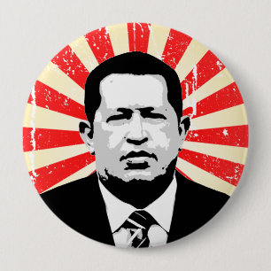 Chapa Redonda De 10 Cm Hugo Chavez