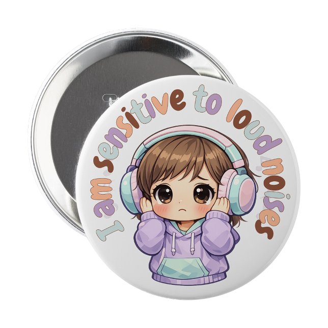 Chapa Redonda De 10 Cm I have sensory issues Pin Button Badge (I have sensory issues Pin Button Badge )