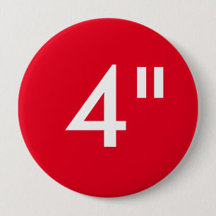 Chapa Redonda De 10 Cm Impresión de encargo 4" plantilla redonda enorme