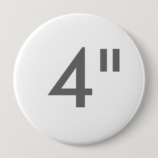 Chapa Redonda De 10 Cm Impresión de encargo 4" plantilla redonda enorme