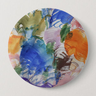 Chapa Redonda De 10 Cm Insignia de salpicadura de color