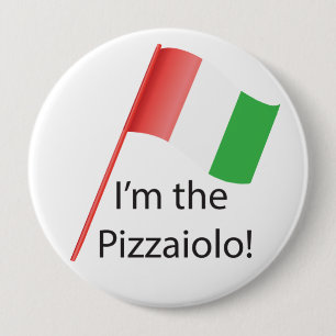 Chapa Redonda De 10 Cm Insignia redonda de Pizzaiolo