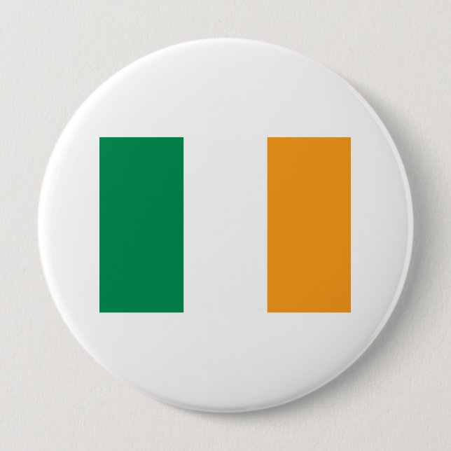 Chapa Redonda De 10 Cm Irlanda (Anverso)