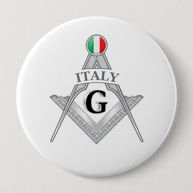 Chapa Redonda De 10 Cm Italy freemasonry sign (Anverso)