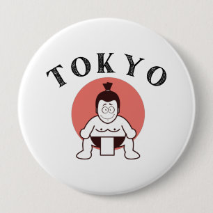 Chapa Redonda De 10 Cm Japón Sumo Tokyo - Hijo del Blanco Sol