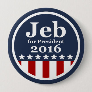 Chapa Redonda De 10 Cm Jeb para los botones del presidente 2016 campaña