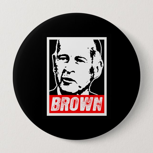 CHAPA REDONDA DE 10 CM JERRY BROWN 2010 (Anverso)