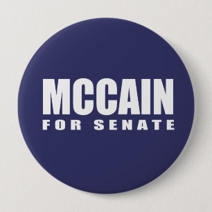 Chapa Redonda De 10 Cm JOHN MCCAIN Election Gear