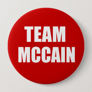 Chapa Redonda De 10 Cm JOHN MCCAIN Election Gear