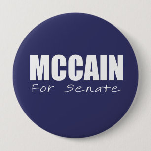 Chapa Redonda De 10 Cm JOHN MCCAIN Election Gear