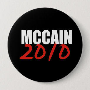 Chapa Redonda De 10 Cm JOHN MCCAIN Election Gear