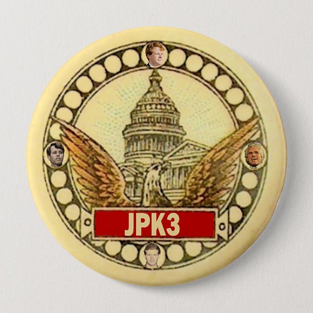 Chapa Redonda De 10 Cm JPK3 José P. Kennedy, III para el congreso 2012 (Anverso)