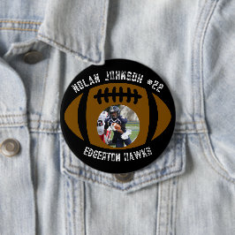 Chapa Redonda De 10 Cm Jugador de fútbol con imagen personalizada Mascota