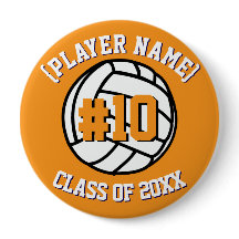 Jugador de voleibol Personalizado naranja y clase
