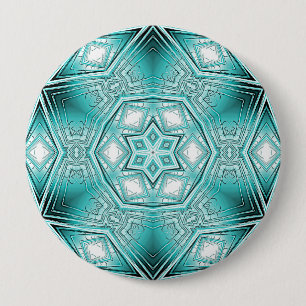 Chapa Redonda De 10 Cm Kaleidoscopio Ártico
