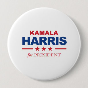 Chapa Redonda De 10 Cm Kamala Harris para el presidente -