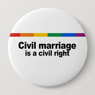 Chapa Redonda De 10 Cm La boda civil un correcto civil