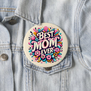 Chapa Redonda De 10 Cm La mejor mamá de todos los tiempos