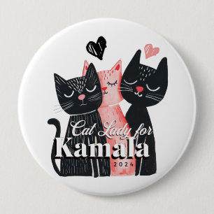 Chapa Redonda De 10 Cm Lady gata por Kamala Harris 2024