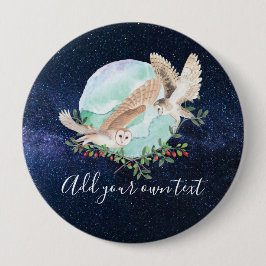 Chapa Redonda De 10 Cm Lechuzas personalizadas