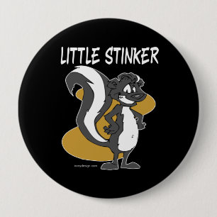 Chapa Redonda De 10 Cm Little Stinker Skunk