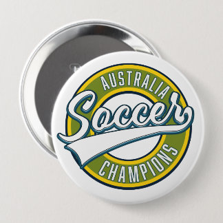 Chapa Redonda De 10 Cm Logo de los campeones de fútbol de Australia.