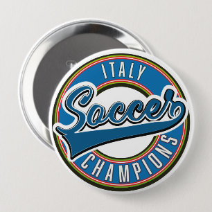 Chapa Redonda De 10 Cm logotipo de campeones de fútbol de España.