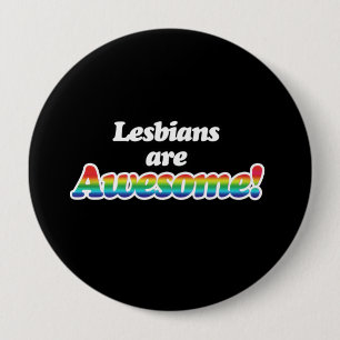 CHAPA REDONDA DE 10 CM LOS LESBIANOS SON INCREÍBLES