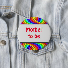 Chapa Redonda De 10 Cm Madre a ser diseño floral multicolor