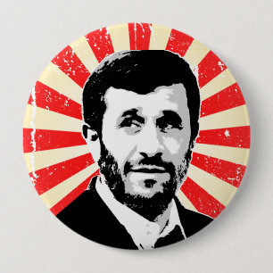 Chapa Redonda De 10 Cm Mahmud Ahmadineyad