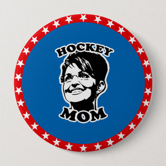 Chapa Redonda De 10 Cm Mamá de hockey