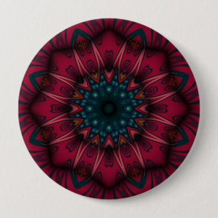 Chapa Redonda De 10 Cm Mandala geométrica