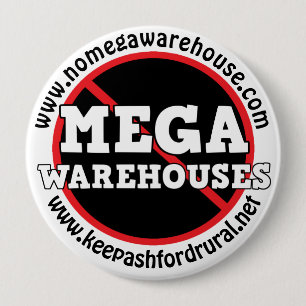 Chapa Redonda De 10 Cm Mantener Ashford Rural Decir No a Mega Almacenes