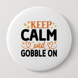 Chapa Redonda De 10 Cm Mantenga la calma y bambolea