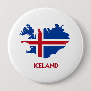 CHAPA REDONDA DE 10 CM MAPA DE ISLANDIA