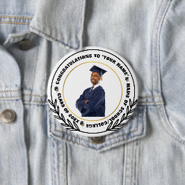 Chapa Redonda De 10 Cm Marcas de esquí | Graduación Foto Celebración de f