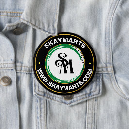 Chapa Redonda De 10 Cm Marcas de esquí | Logotipo de empresa de Personali