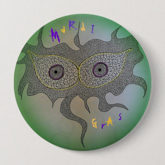 Chapa Redonda De 10 Cm Máscara nunca que fluye