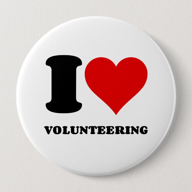 CHAPA REDONDA DE 10 CM ME ENCANTA EL VOLUNTARIO (Anverso)