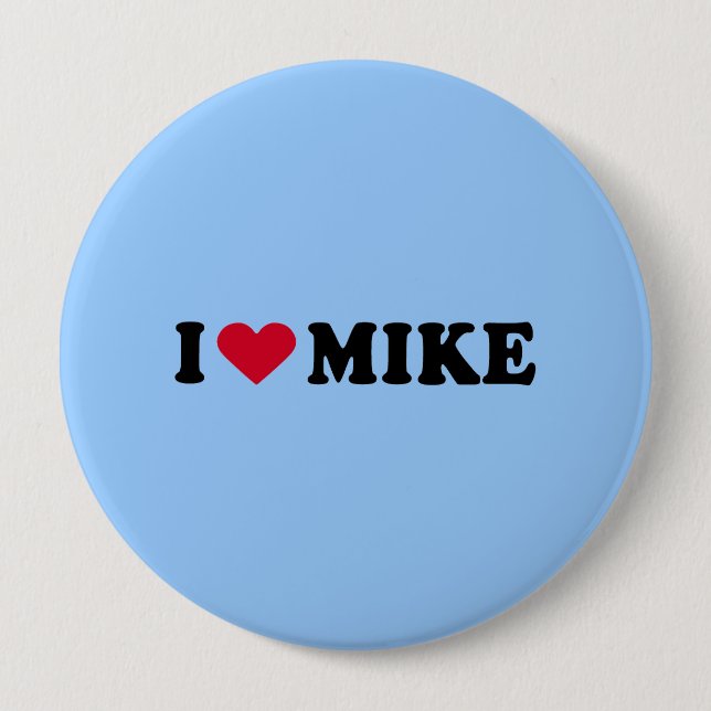 CHAPA REDONDA DE 10 CM ME ENCANTA MIKE (Anverso)