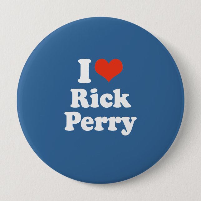 CHAPA REDONDA DE 10 CM ME ENCANTA RICK PERRY (Anverso)