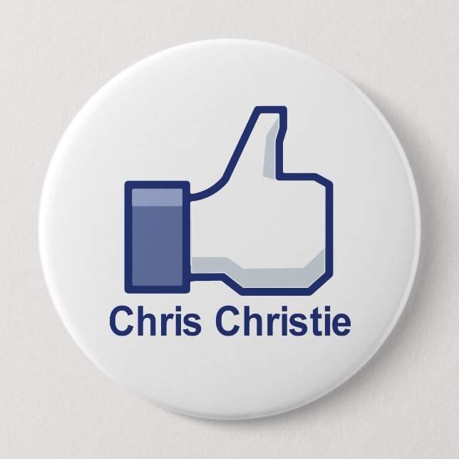 CHAPA REDONDA DE 10 CM ME GUSTA CHRIS CHRISTIE (Anverso)