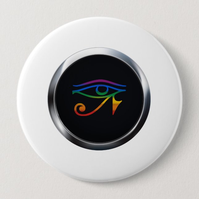 CHAPA REDONDA DE 10 CM MEDALLION DEL ORGULLO DE LOS GÓTICOS GAY (Anverso)