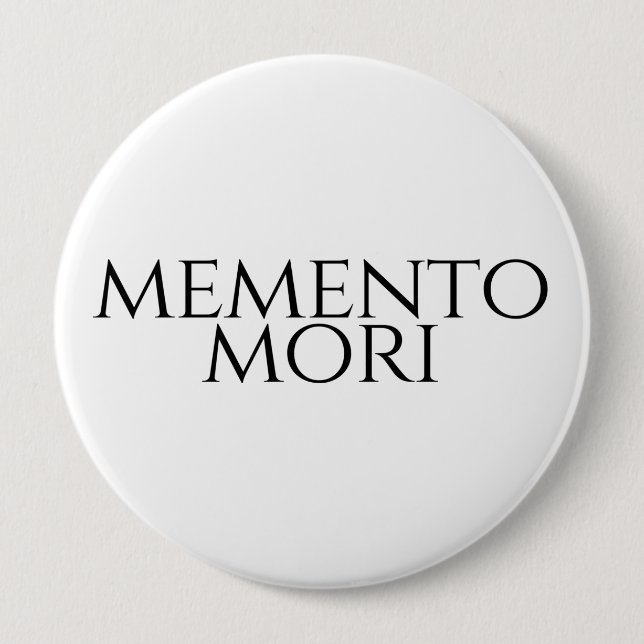 Chapa Redonda De 10 Cm Memento Mori (Anverso)