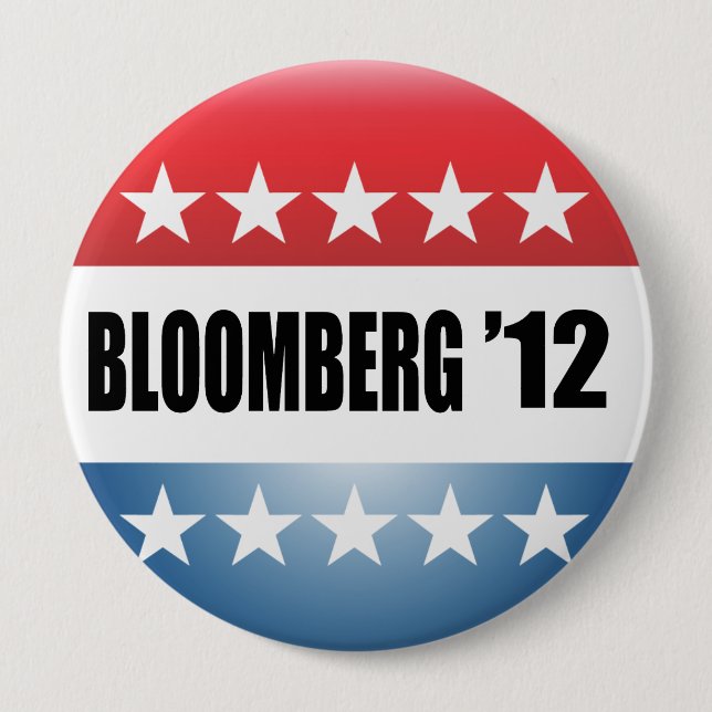 CHAPA REDONDA DE 10 CM MICHAEL BLOOMBERG (Anverso)