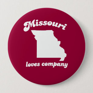 Chapa Redonda De 10 Cm Missouri ama la camiseta de la compañía