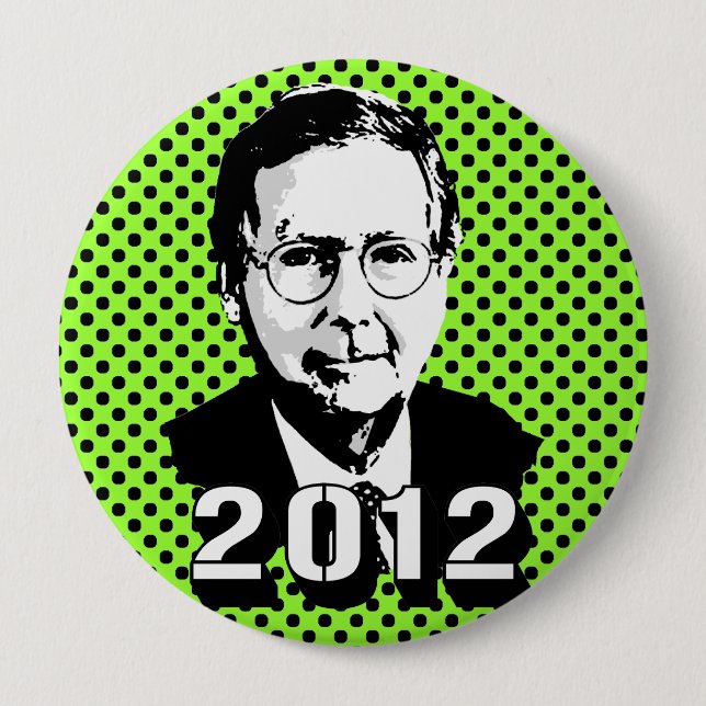 Chapa Redonda De 10 Cm Mitch Mcconnell 2012 (Anverso)